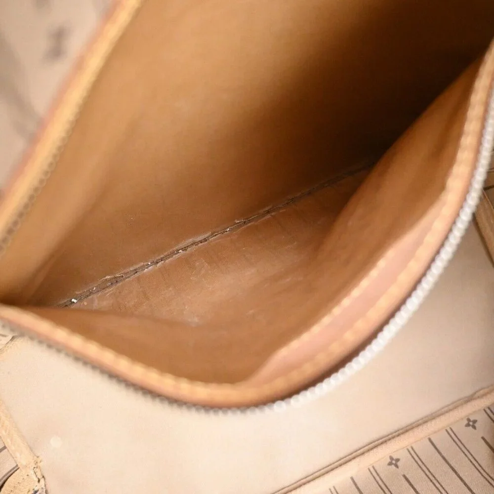 LOUIS VUITTON Neverfull MM Shoulder Tote Bag Monogram Leather